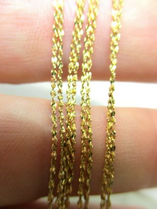 Vintage 14K Yellow Gold LONG Chain Necklace - 30 Inches Long - 2.  1 Grams 3