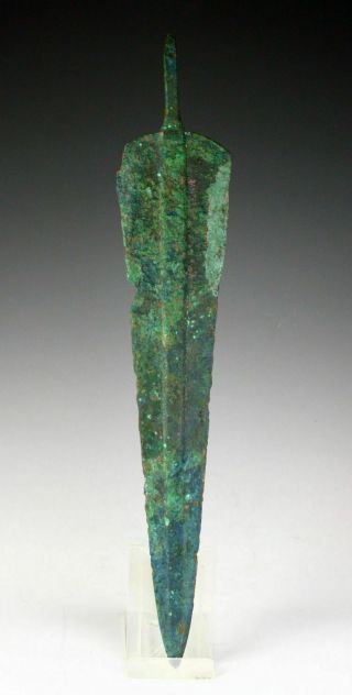 Sc A Large Western Asian Tanged Bronze Dagger / Short Sword,  2nd Mill Bc