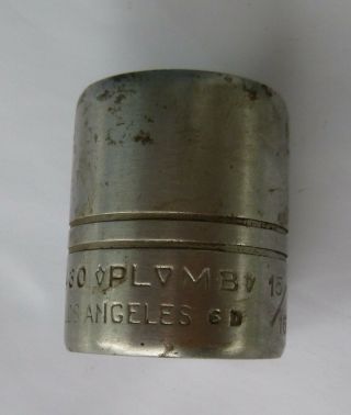 Vintage Plomb 5430 Socket 15/16 Los Angeles Tool 6 D 1/2 " Drive
