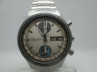 Vintage Citizen Double Chronograph Daydate Stainless Steel Automatic Mens Watch