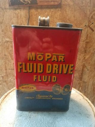 Vintage Mopar Fluid Drive Fluid 1 Gallon Can