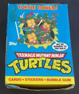 1989 Topps Teenage Mutant Ninja Turtles Trading Cards Wax Box Tmnt