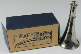 Vintage Acme Abercrombie Fitch Made In England Model 451 Siren Horn Whistle Vcb