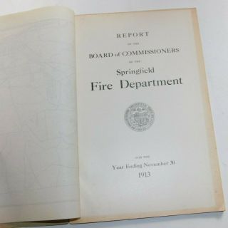 1913 City of Springfield MA Fire Department Annual Report 3
