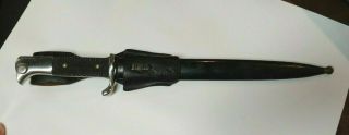 Authentic Ww2 German Dress Bayonet Dagger With Scabbard And Frog - Unmarked