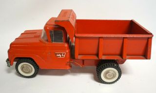 Vintage Buddy L Hydraulic Red Dump Truck Pressed Steel Toy Truck A144