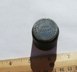 1866 Goldsboro Nc Chapter 29 Masonic Penny Token Coin Die Stamp