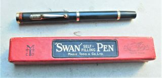 Swan Sf 230 Mabie Todd Fountain Pen Vintage