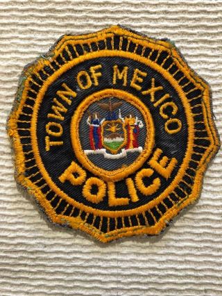 Old Mexico York Town Police Patch (defunct Department) Rare