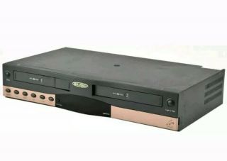 Go Video Vcr Dual Vhs Player Recorder Model Ddv9550 Vintage Elec