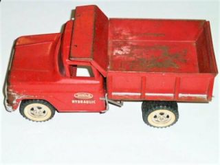 Vintage Tonka Pressed Steel Hydraulic Dump Truck Red 1960 
