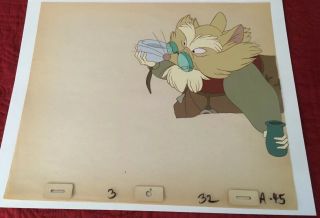 Large Mr.  Ages Mouse Character Secret Of Nimh Don Bluth Production Cel