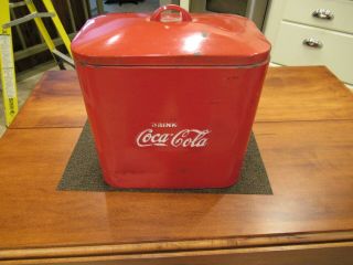 Vintage Coca Cola Soda Cooler Pop Antique Embossed