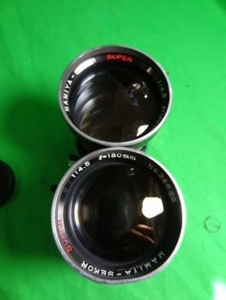 Vintage Mamiya Sekor 180 f/4.  5 for C220 C330 from Japan 180mm Lens - Dent 2