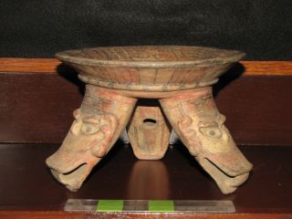 Pre Columbian,  Pottery,  Costa Rican,  Nicoya,  W/leg Tripod Pl,  900 1350