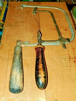 2 Vintage Coping Saws (millers Falls 47 And A German Saw)