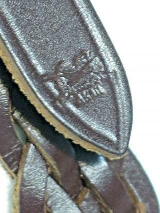 Vintage Leather Akin Braided Rifle Sling Braided Leather Rifle Shotgun Sling