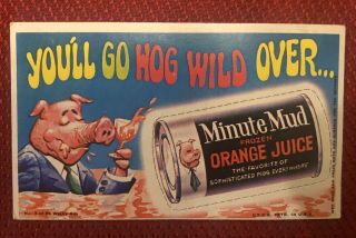 1969 Topps Wacky Ads Packages 3 Minute Mud Vg.  See Photos.