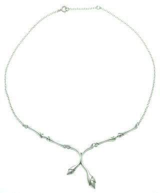 Kalevala Koru Kk Finland - Finer Model Of Silver Necklace " Lumo " / " Spellbound "
