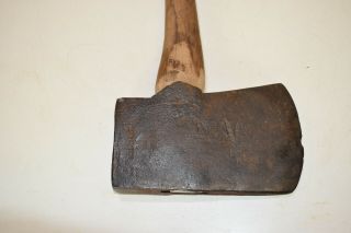 L5117 - Antique Hand Forged Single Bit Axe Head G.  Wagner 1800 ' s Clinton Pa 2