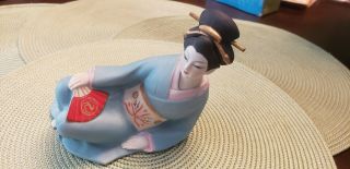 Vintage Seyei Fine China Japan Geisha Porcelain Liquor Decanter 1