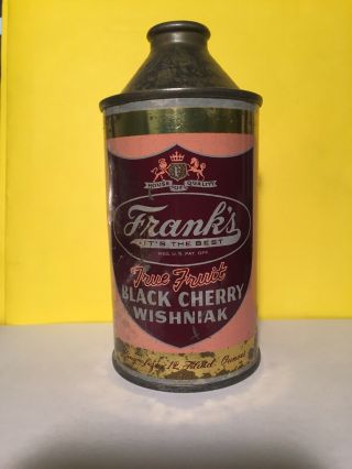 Franks Black Cherry Cone Top Soda Can