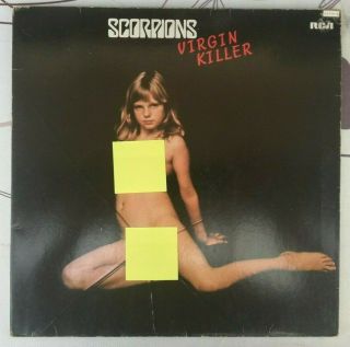 1976 Lp Scorpions Virgin Killer Rare Gatefold Cover / French Lp Rca Ppl 1 - 4225.