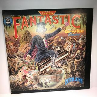 Classic Vinyl Lp Record Album - Elton John Captain Fantastic Vg/vg Mca - 2142