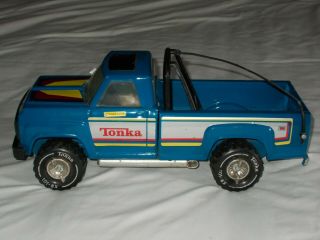 Vintage Tonka Dodge Pickup Truck Toy Blue Pressed Steel Xr - 101 14 - 1/2 "