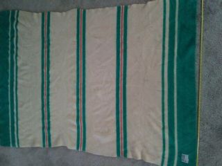 Vtg Orr Orrlaskan 80x59 Wool 60s Stripes Blanket Western Bed Ranch Usa