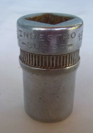 Vintage Indestro 1/2 " Drive Metric Socket 15mm 12 Point