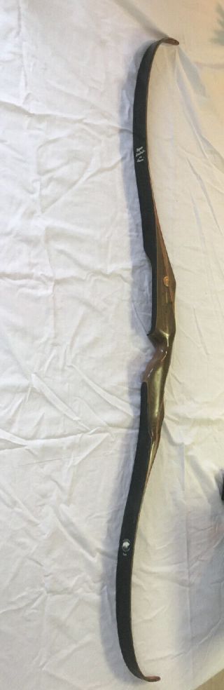 Vintage Bear Archery Kodiak Recurve Bow,  Black/brown Maple Wood.  45