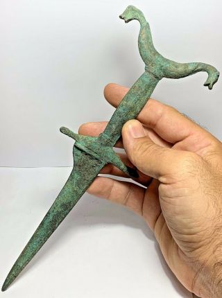 Museum Quality Roman Military Bronze Soldier Short Sw0rd Circa 100 - 300 Ad 250.  2m