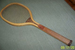 Vintage Wright & Ditson Tennis Racquet " The Park " Pat.  1905