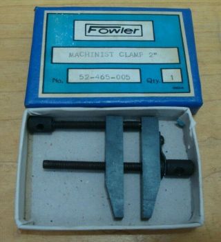 Vintage Small 2 Inch Fowler Parallel Machinist Clamp 52 - 465 - 005