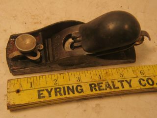Vintage Stanley Block Plane With S.  W.  Cutter Blade Made In Usa