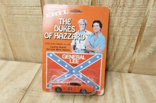 Vintage 1981 Ertl The Dukes Of Hazzard 1/64 Scale General Lee Car In Package