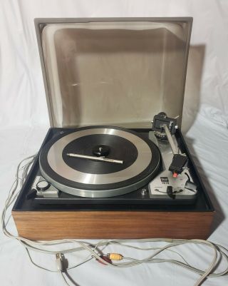 Dual 1019 Vintage Turntable With Dust Cover/changer Spindle/plinth - All