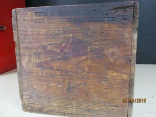 Vintage Mobil Oil Gargoyle Vacuum Oil Co Mobiloil Wood Crate Box