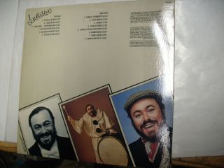 Autographed Luciano Pavarotti L.  P.  