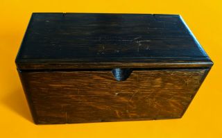 Antique Singer Wood Sewing Puzzle Box Velvet Lined No Attachments 1889,  130.