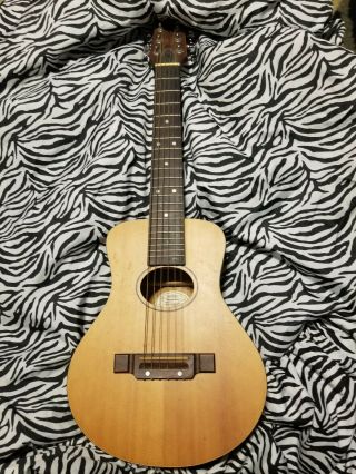 Mini George Washburn Travel Guitar Joey F - 1s Natural Grover Vintage Acoustic