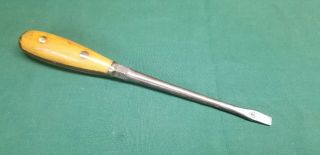 Vintage Perfect Handle Style Flathead Screwdriver 11 1/4 " Made In Germany
