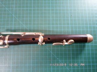 Vintage Old Wood 6 Key Irish Flute Tune - able disassembles to four parts 2