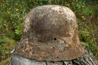 - Authentic Ww2 Wwii Relic German Helmet Wehrmacht Winter Camo