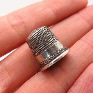 Simons Brothers Antique Victorian 925 Sterling Silver Collectible Sewing Thimble
