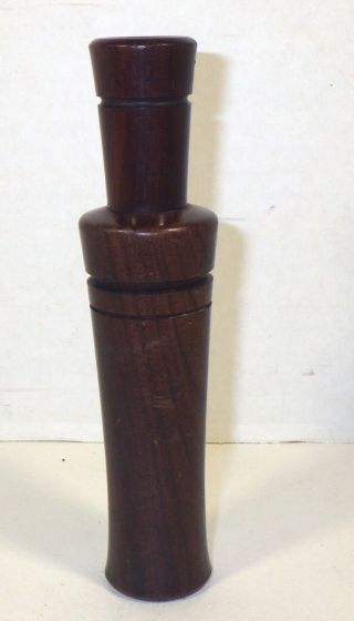 Vintage Iverson Double Reed Duck Call Made Of Wood In