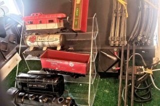 Vintage Marx " Under The Tree " Christmas Train Set Engine Track Transformer (3)