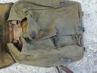 German Wehrmacht WW2 Rucksack Backpack Tornister Leather Fur 3