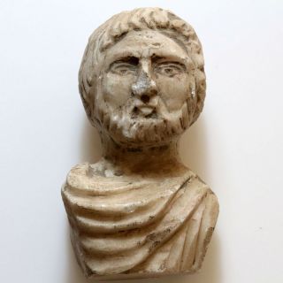 Stunning Roman Marble Male Bust Circa 100 - 300 Ad